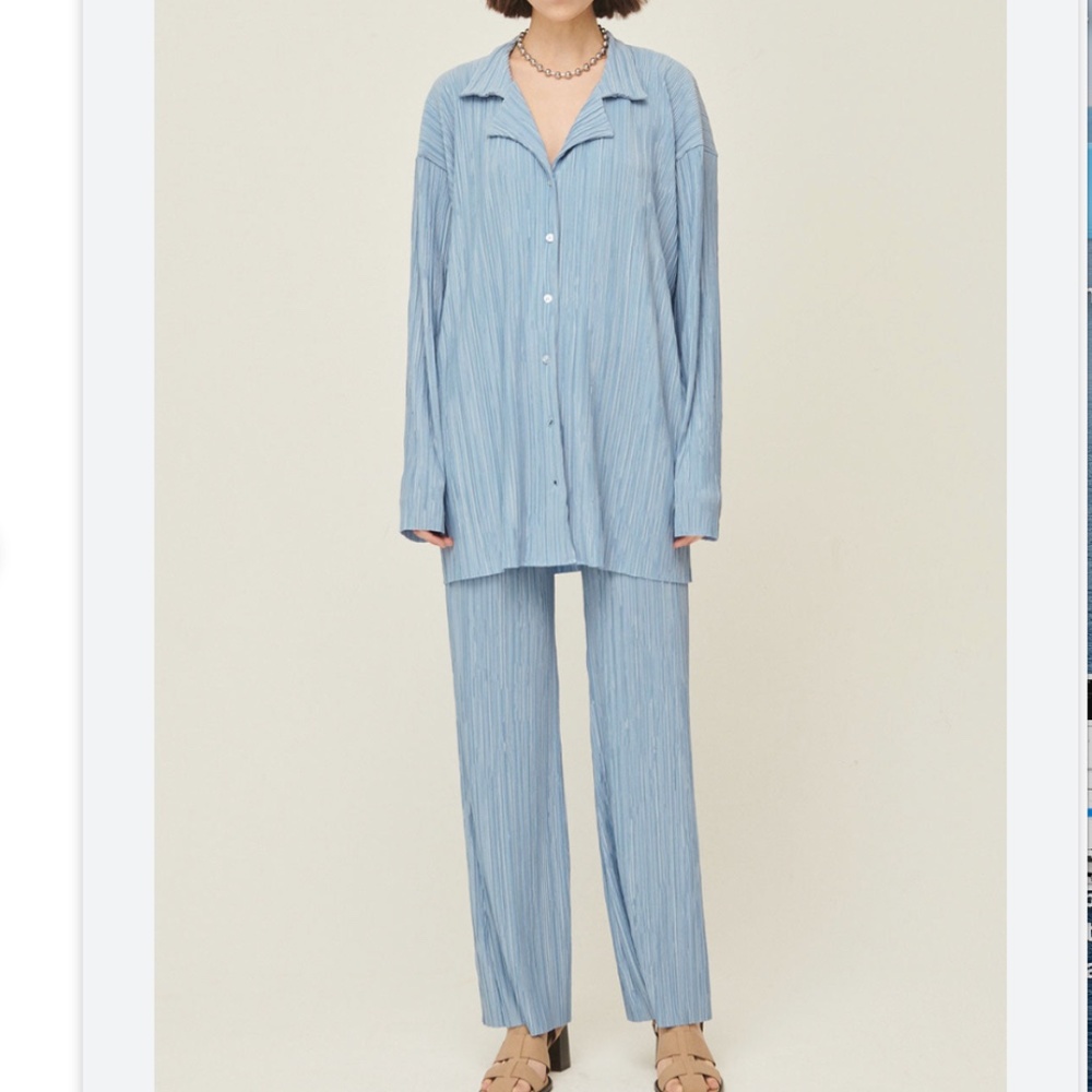 Maria Oversized Plisse Set